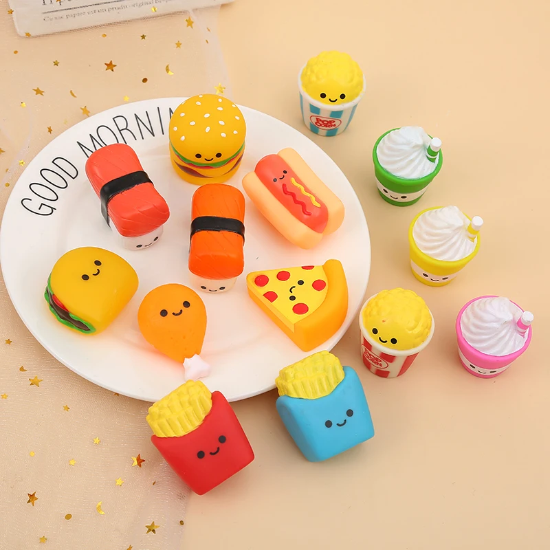 Оптовая продажа, пластиковые интересные игрушки для кухни, игрушки для ролевых игр, гамбургеров, искусственная еда, игрушки для пиццы