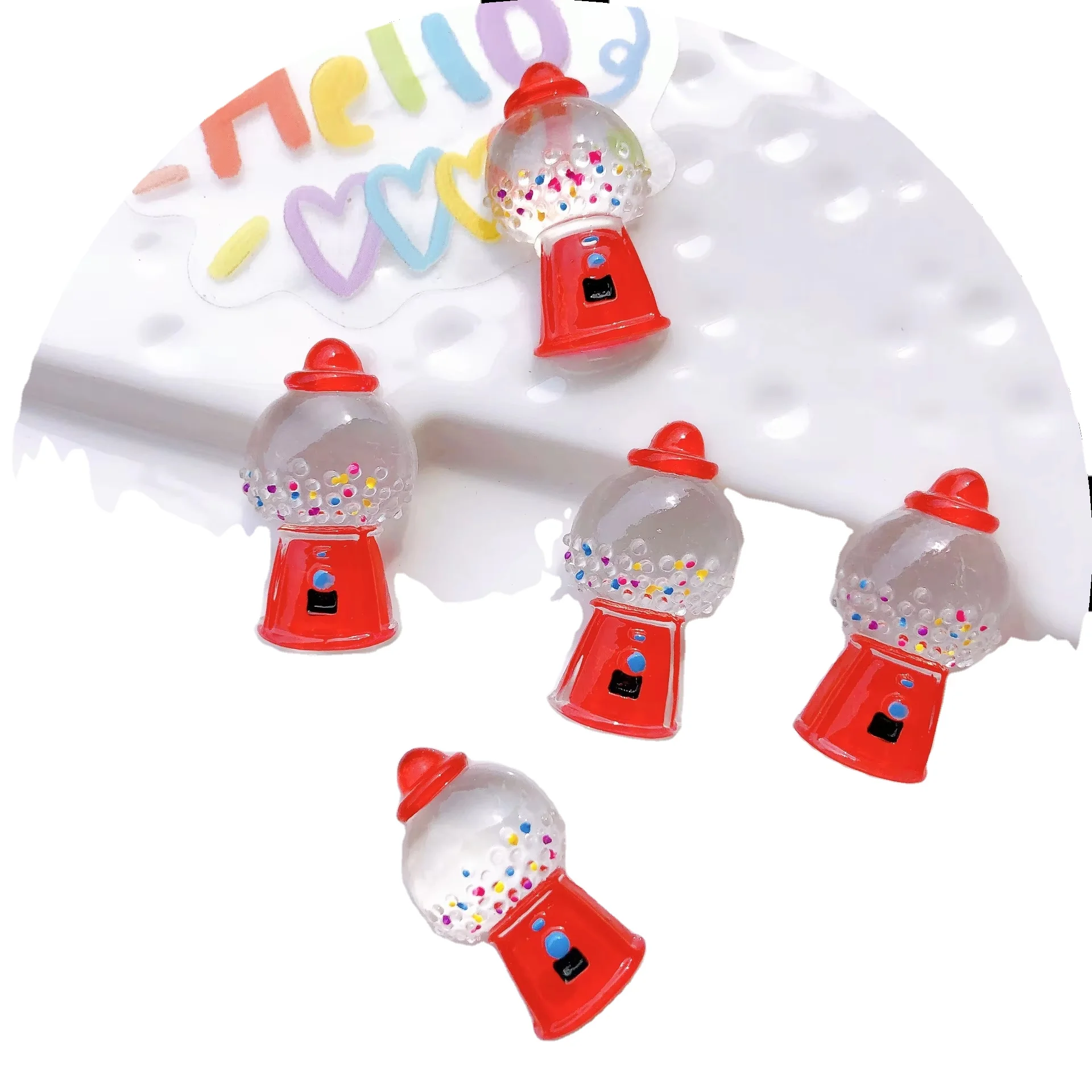 Оптовая продажа недорогие Очаровательные изделия из смолы с плоской задней стороной машинка для изготовления картонных конфет сахарные красивые аксессуары творчества и декора