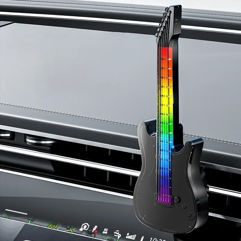 Premium Design Colorful Guitar Light Car air Freshener Car air Outlet Clip Aroma Fragrance Diffuser Scented Car Perfume