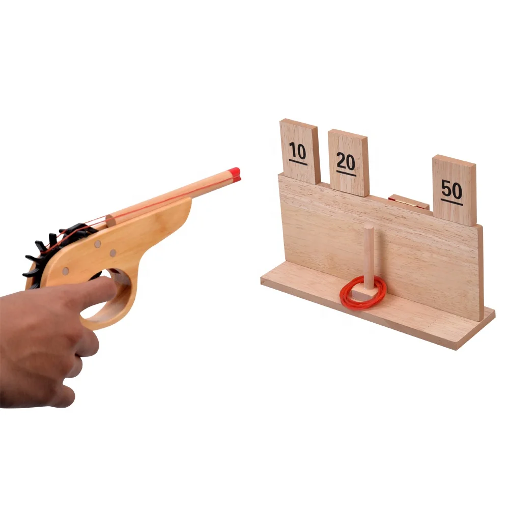 Игрушечный пистолет детская игра для стрельбы в помещении деревянная доска оптовая продажа с завода деревянный детский игр на открытом воздухе