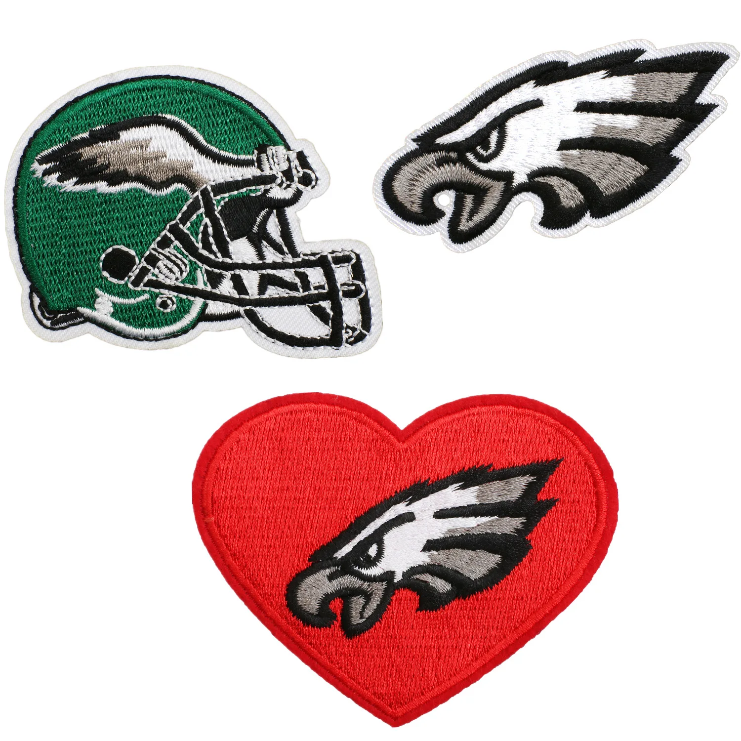 Philadelphia Eagles Big 7 Iron On Embroidered Patch - Multi-Color High Quality, Free Shipping
