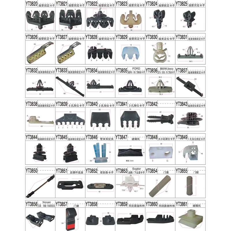 Universal Wiring Harness Routing Wire Loom Car Wire Harness Clip Plumbing Pipe Snap Clamp Clips supplier