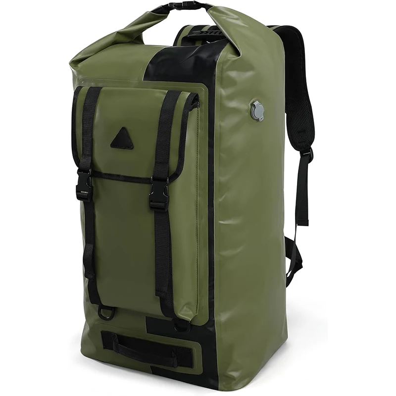 Extra Large Waterproof PVC Backpack 60L/100L Roll Top Dry Bags for ...