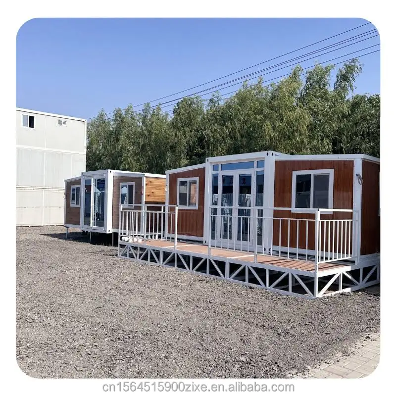Prefabricated Luxury Foldable 2 Bedroom Bathroom with Expandable 20 Foot 40 Foot Container House Residence