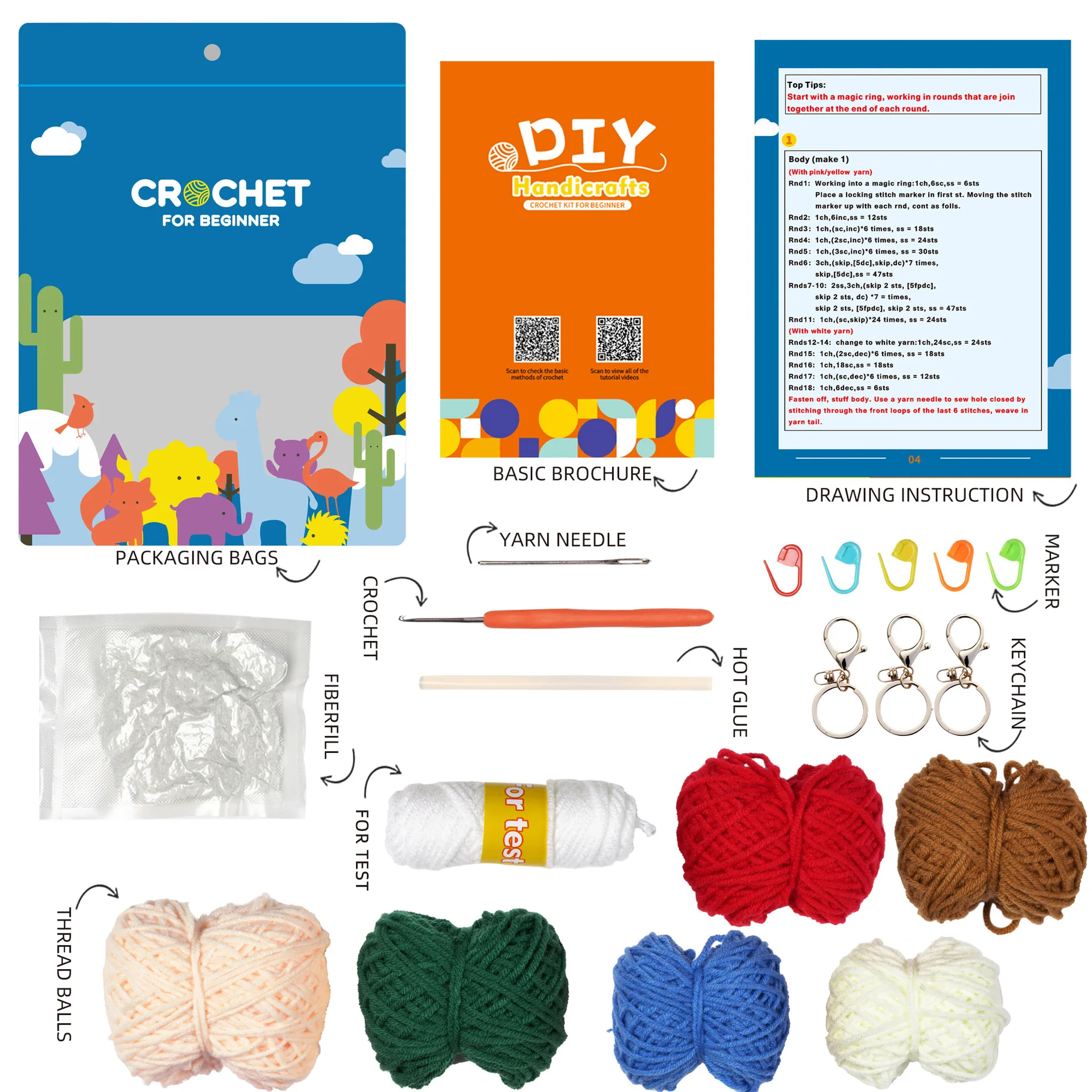 Step-by-step Video Diy Diy Crochet Kit For Beginner With Video