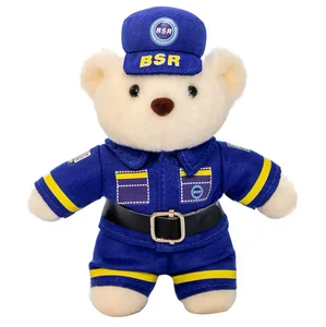 Custom Plush Toy Police Costume Dog Bear Rabbit