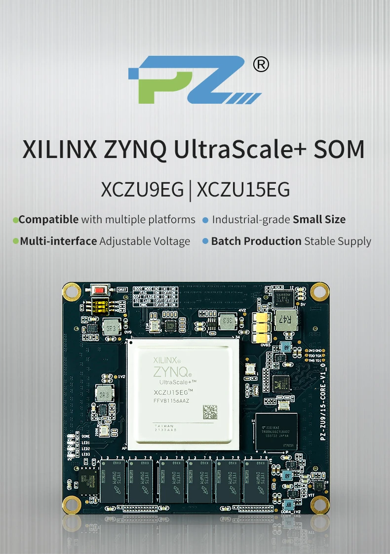 Puzhi Som Zu15eg: Xilinx Zynq Ultrascale Xczu15eg Fpga Core Board ...