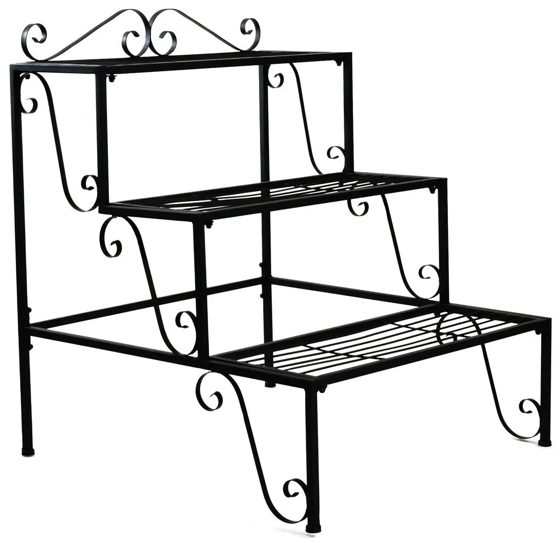 Iron Black And Gold Wall Hanging Flower Pot Hanging Round Metal Planter