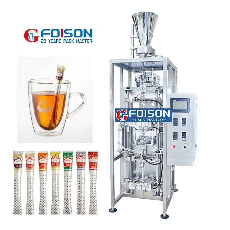 Professional Customize Automatic Perforated Tea Stick Inner and Outer Sticks Granule Stick Packaging Machine