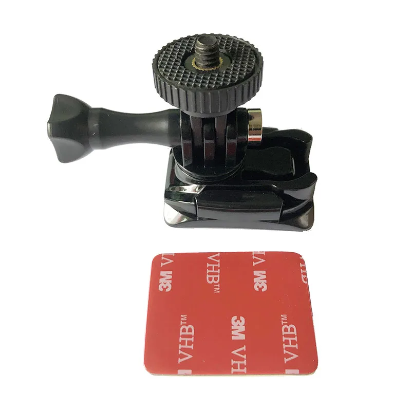 Factory Direct Sale 360 Rotating Adhesive Safety Hard Hat Riding Helmet Mount Camera Go Pro CE RoHs