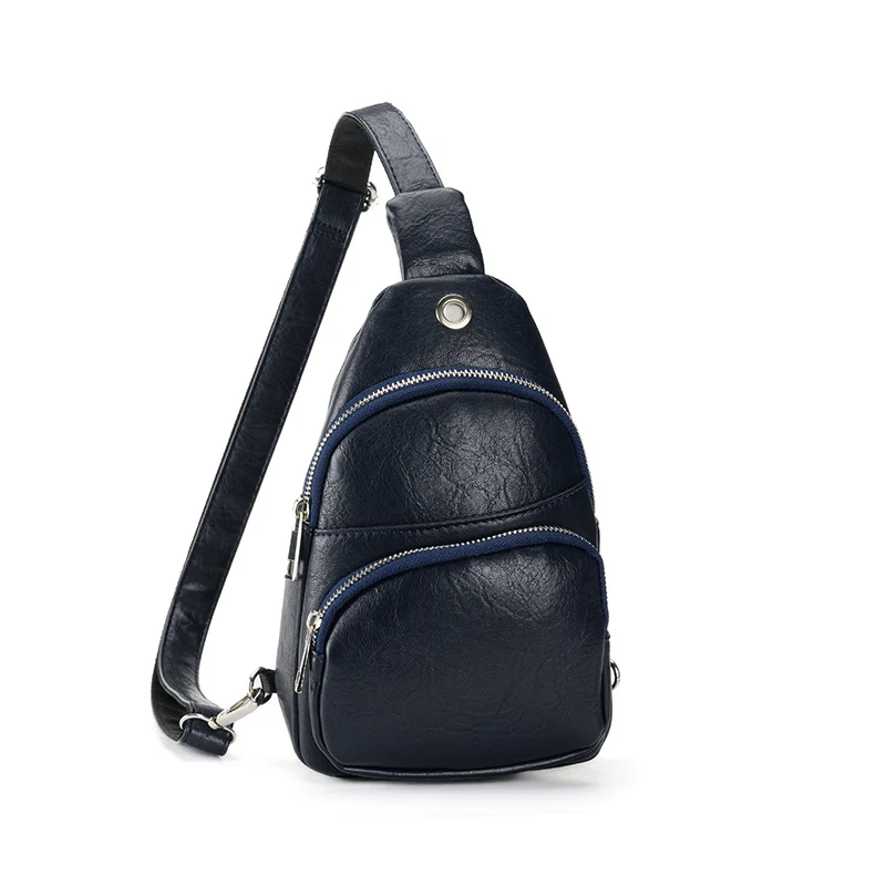 CLUCI Sac De Poitrine Pour Femme Et Homme - Sac Banane PU Cuir Beige Marron Avec Bandoulière Réglable