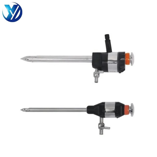 Thick and Fine Cannula Steel Flip-top Surgical Instruments Reusable Trocar with Safety Trocars Laparoscopic Magnetic Trocar