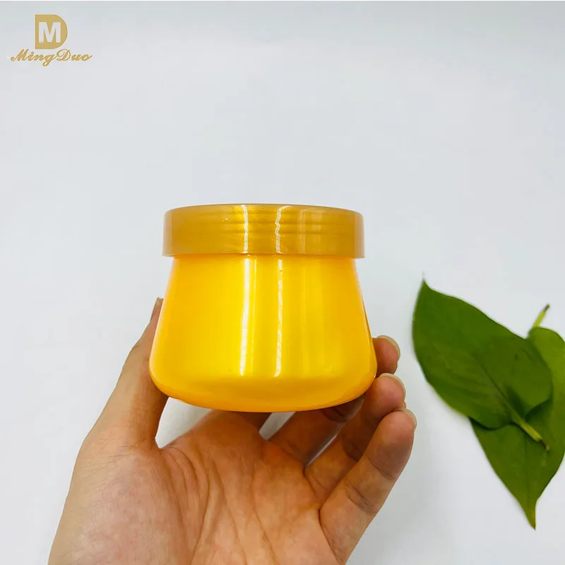 Cream Jar 140g Bowl Shape Plastic PET Cream Jar Body Scrub Jar With Aluminum Cap Plastic Screw Cap