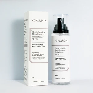 OEM Natural Hyaluronic Acid Moisturizing Hydrating Soothing 6 Peptides Face Acne Remover Skin Care Lotion Facial Toner Spray