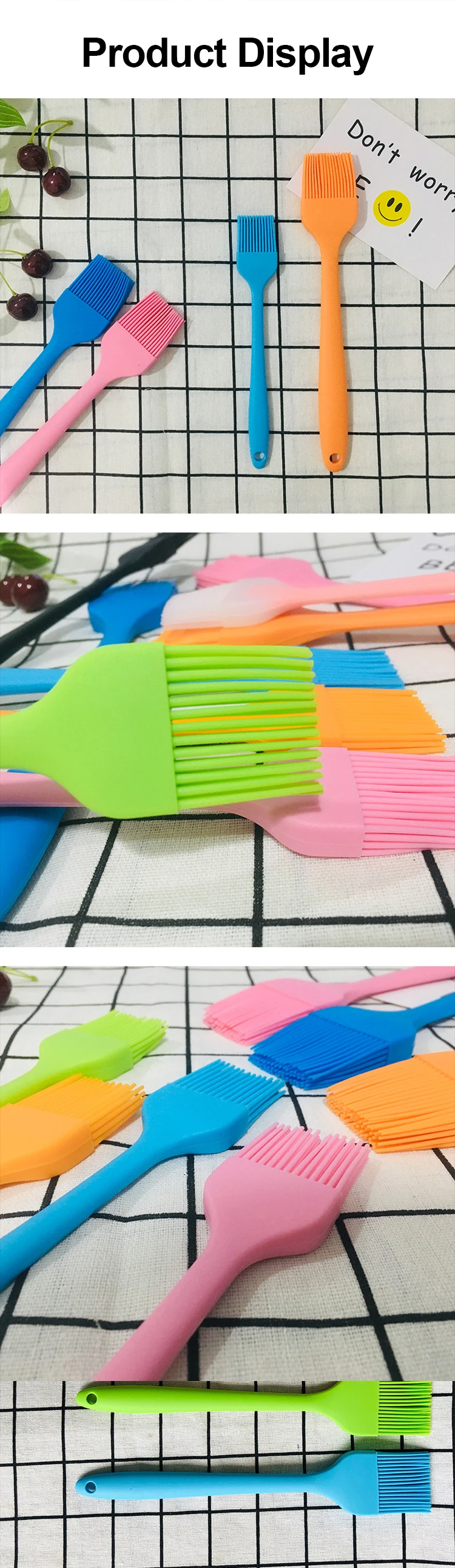 2023 Latest Big Size 58g Silicon Brush 100 Food Grade Oil Brush For