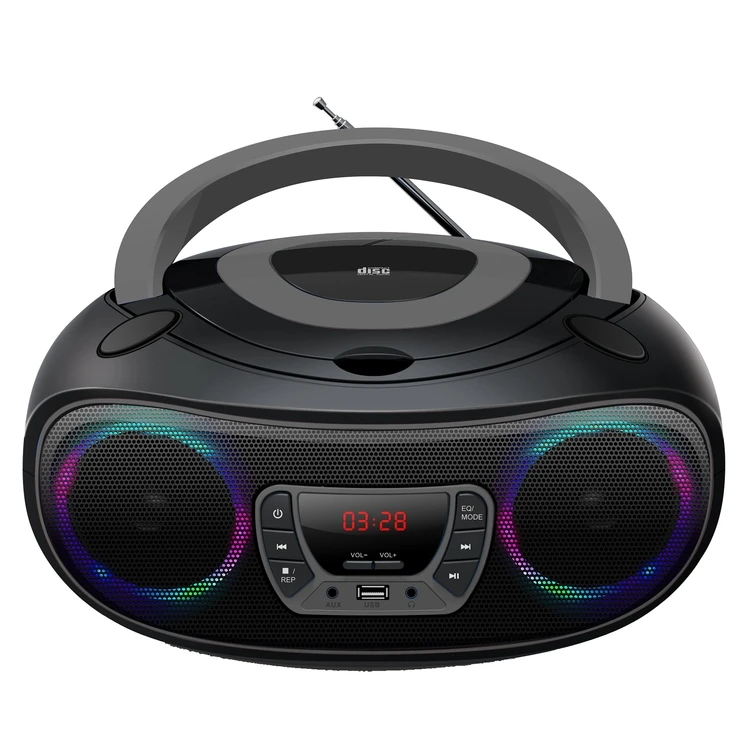 Lonpoo新デザインポータブルcdラジカセプレーヤーMP3 fm usb aux