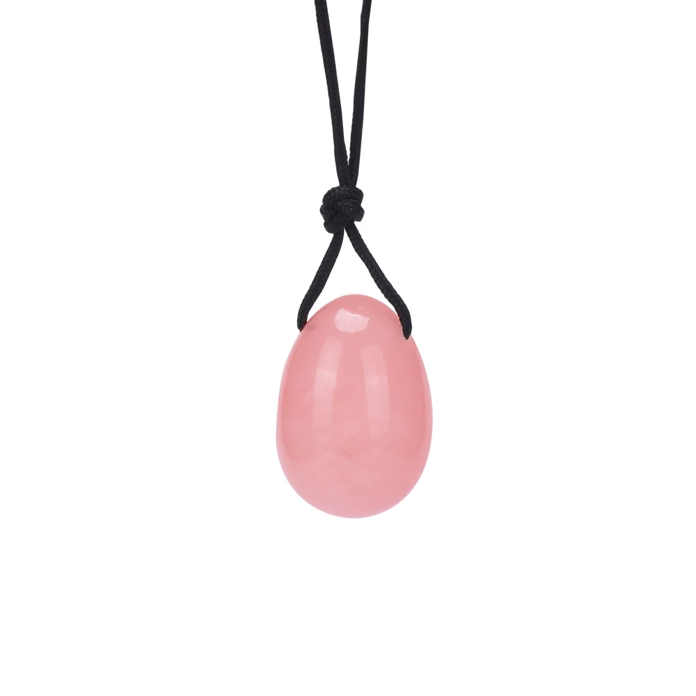 Лечебное массажное Дешевое розовое кварцевое яичко yoni, женское Хрустальное яйцо yoni в розовой коробке