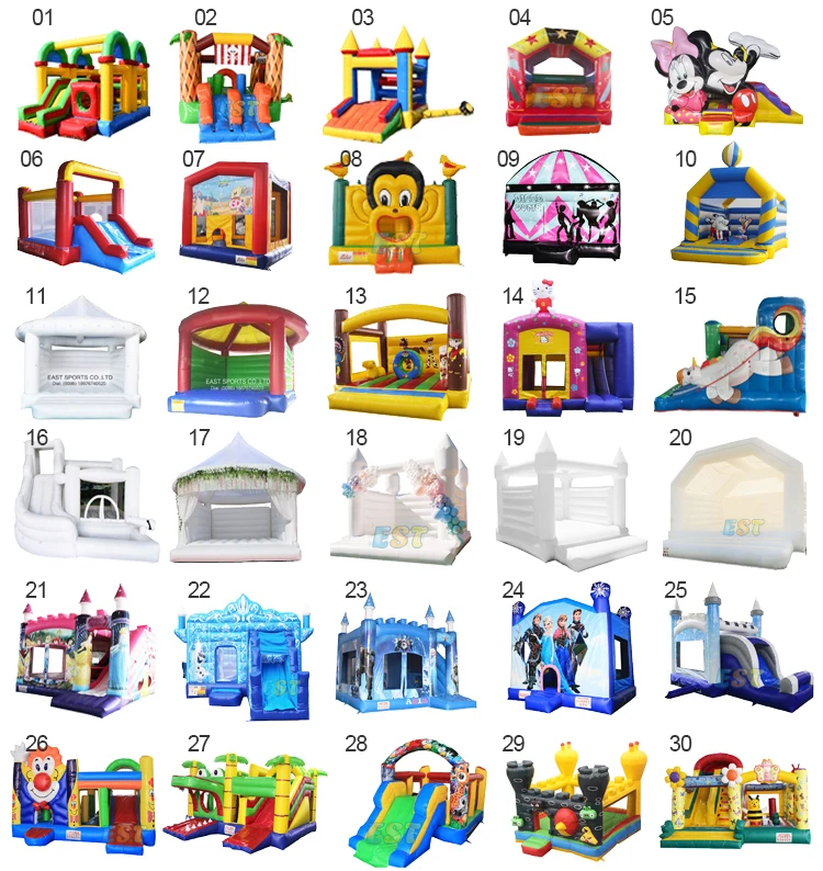 Commercial grade Custom size moonwalk bouncy slide bounce kids play house combo rainbow inflatable bouncing jumping castle