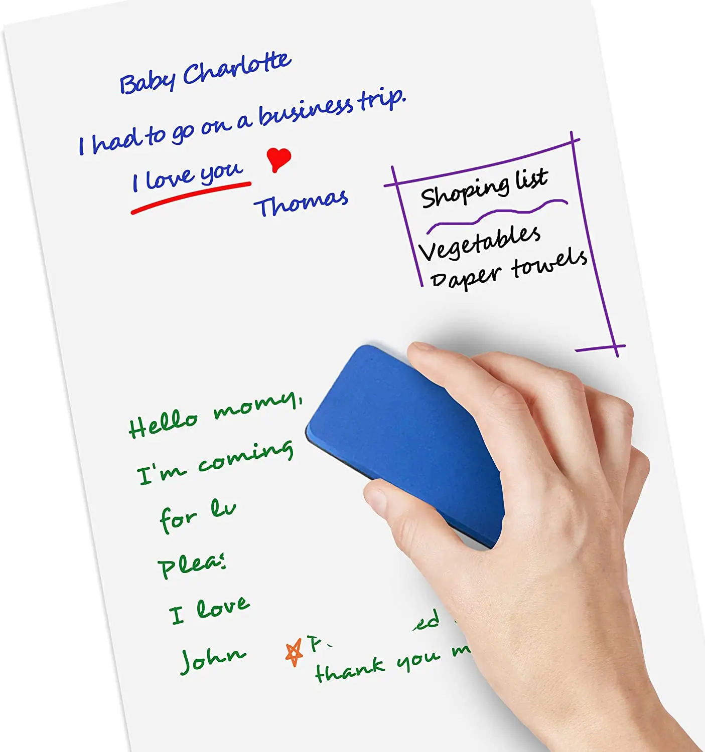 Dry Erase Blank Whiteboard Sheet For Fridge With New Stain