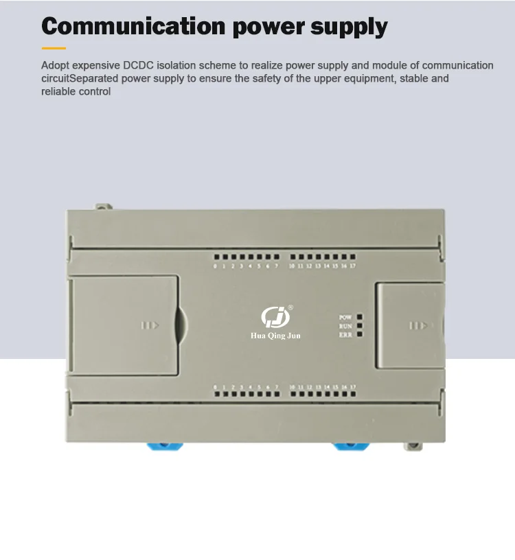 product huaqingjun 20 channel rs485 ethernet digital inputs module modbus rtu modbus tcp di module for plc expansion-7