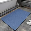 New generation of diatomaceous earth bathroom mats - natural blue