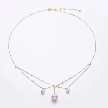 fashion pearl necklace jewelry18k gold jewelryfreshwater pearl necklace