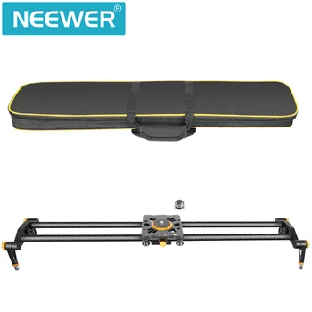 Neewer 39.4 Inches/100 cm Carbon Fiber Camera Track Slider Video Stabilizer Rail with 6 Bearings for //Camera DV Video detail image