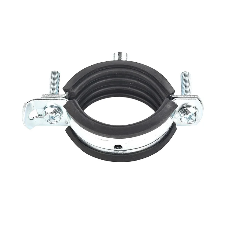 Custom metal EPDM Rubber pipe hanger pipe clamps with eyelet malaysia