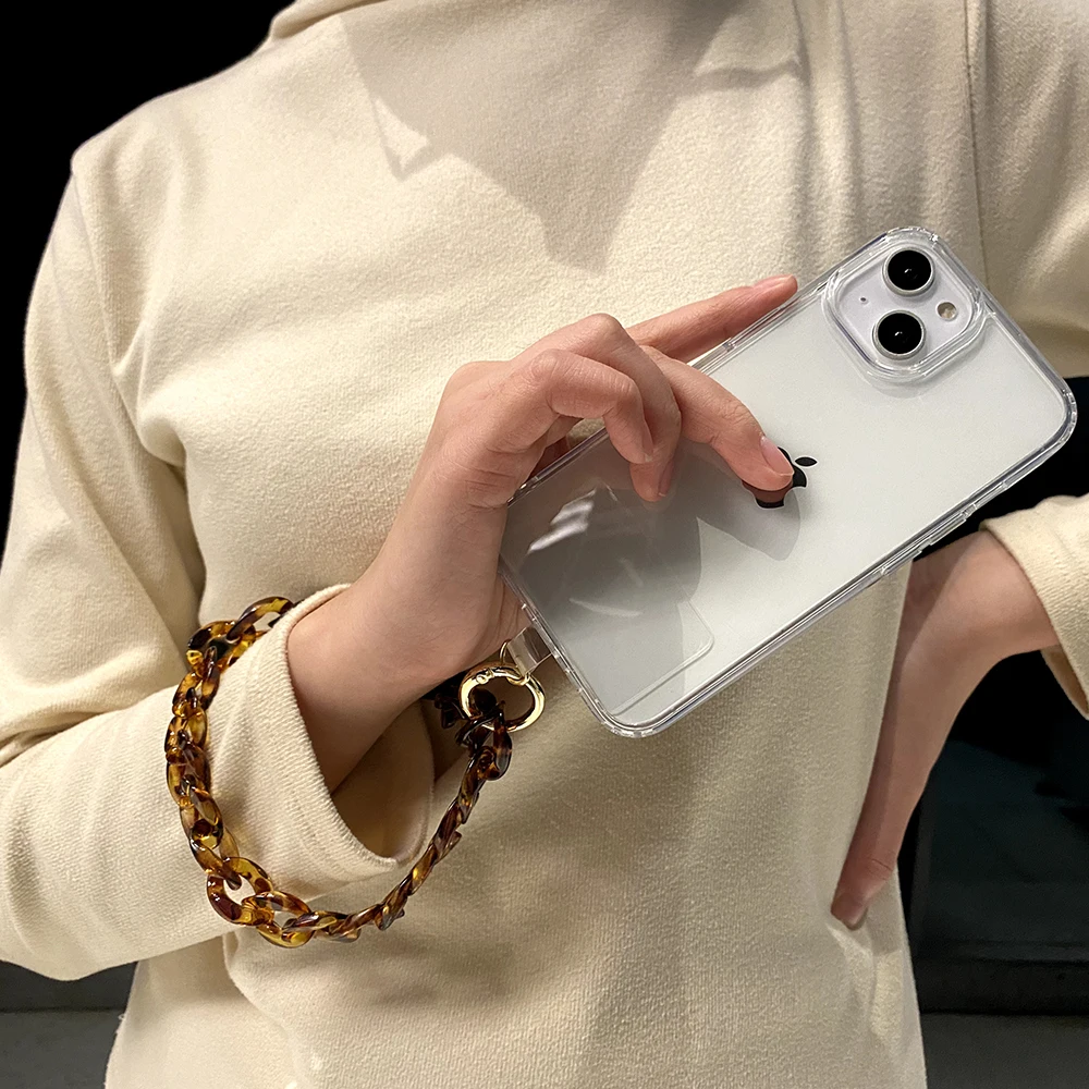 Acrylic Chain For Phone Holder Custom Logo Charm Phone Case Fashion