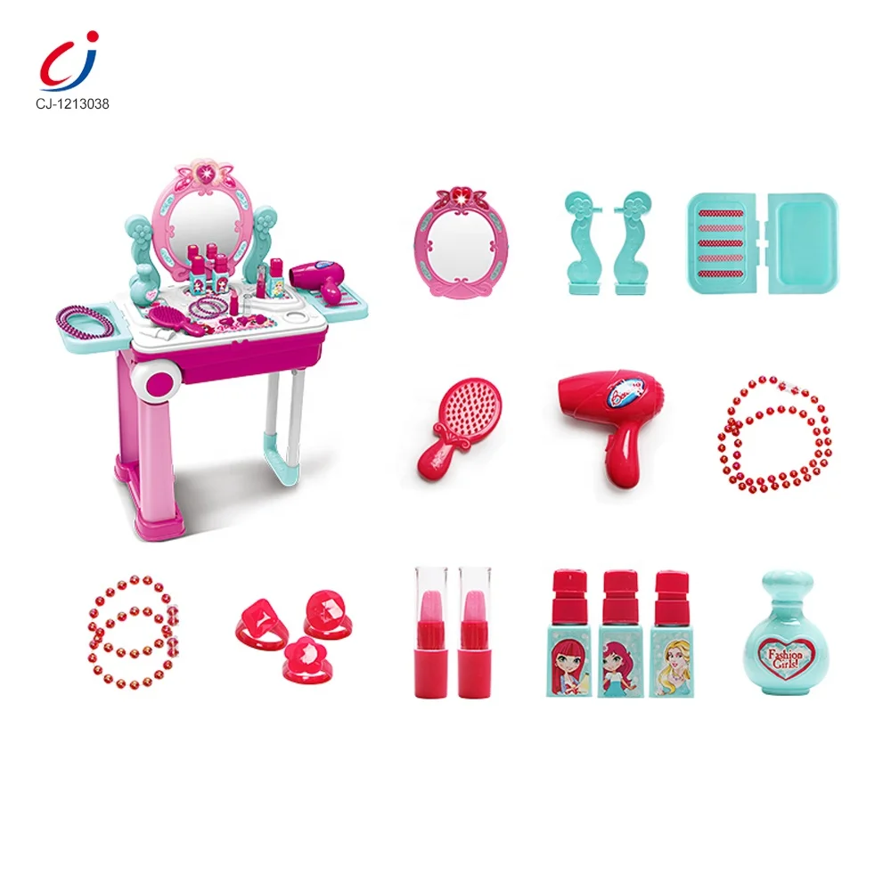 
 Модный чемодан, детская игрушка для красоты, принцесса, игрушка для макияжа, набор туалетных принадлежностей  