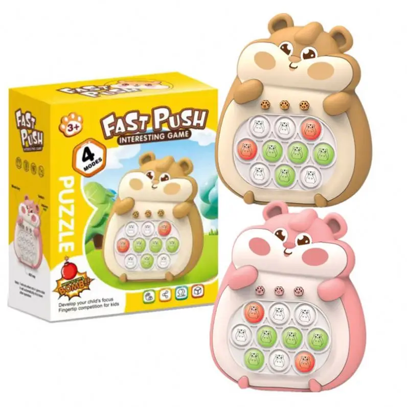 2023 New Quick Popit Fast Push Game Cute Animals Console Generation3 Electronic Pro Kids Toys 2024  Fast Push Game