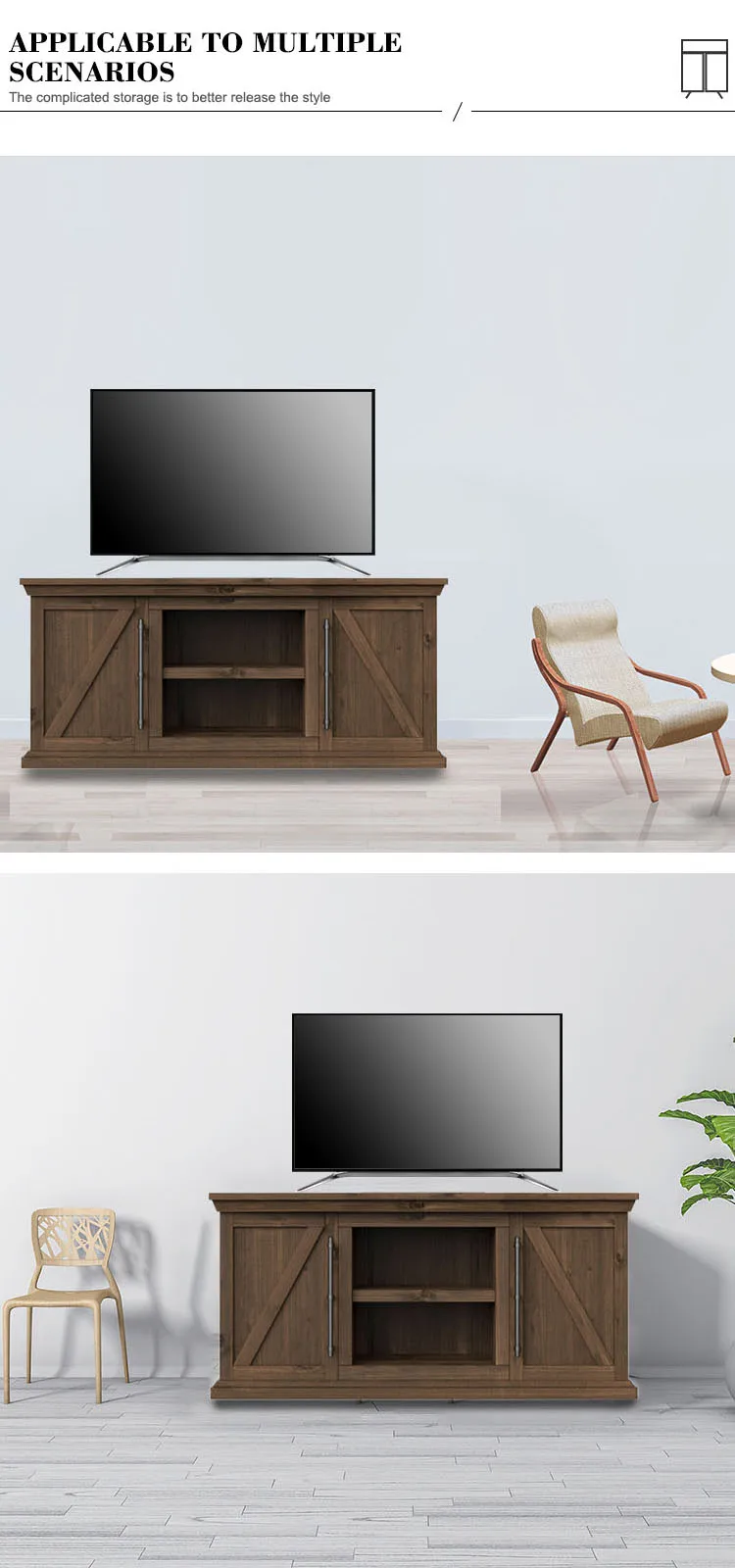 Living Room Furniture Modern Unit tv Table MDF Wood LCD Media Console TV Console Cabinet Led TV Stand