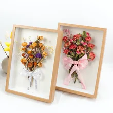 DIY Dried Flower 3D Photo Frame Hanging Photo Frame Pressed Flower Frame for Home Wall Room Decoration DIY Art craft Display