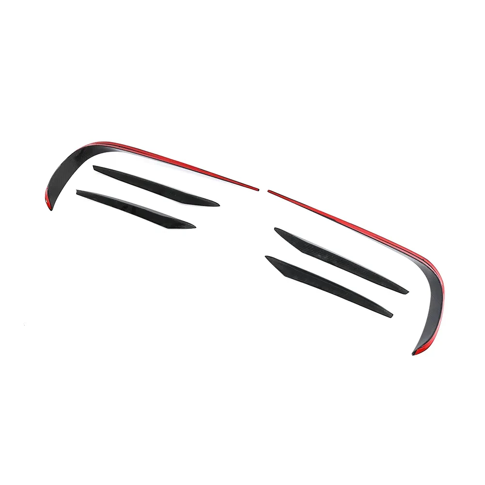 Carbon Fiber Front Bumper Canards Splitter Spoiler For Mercedes E-class ...