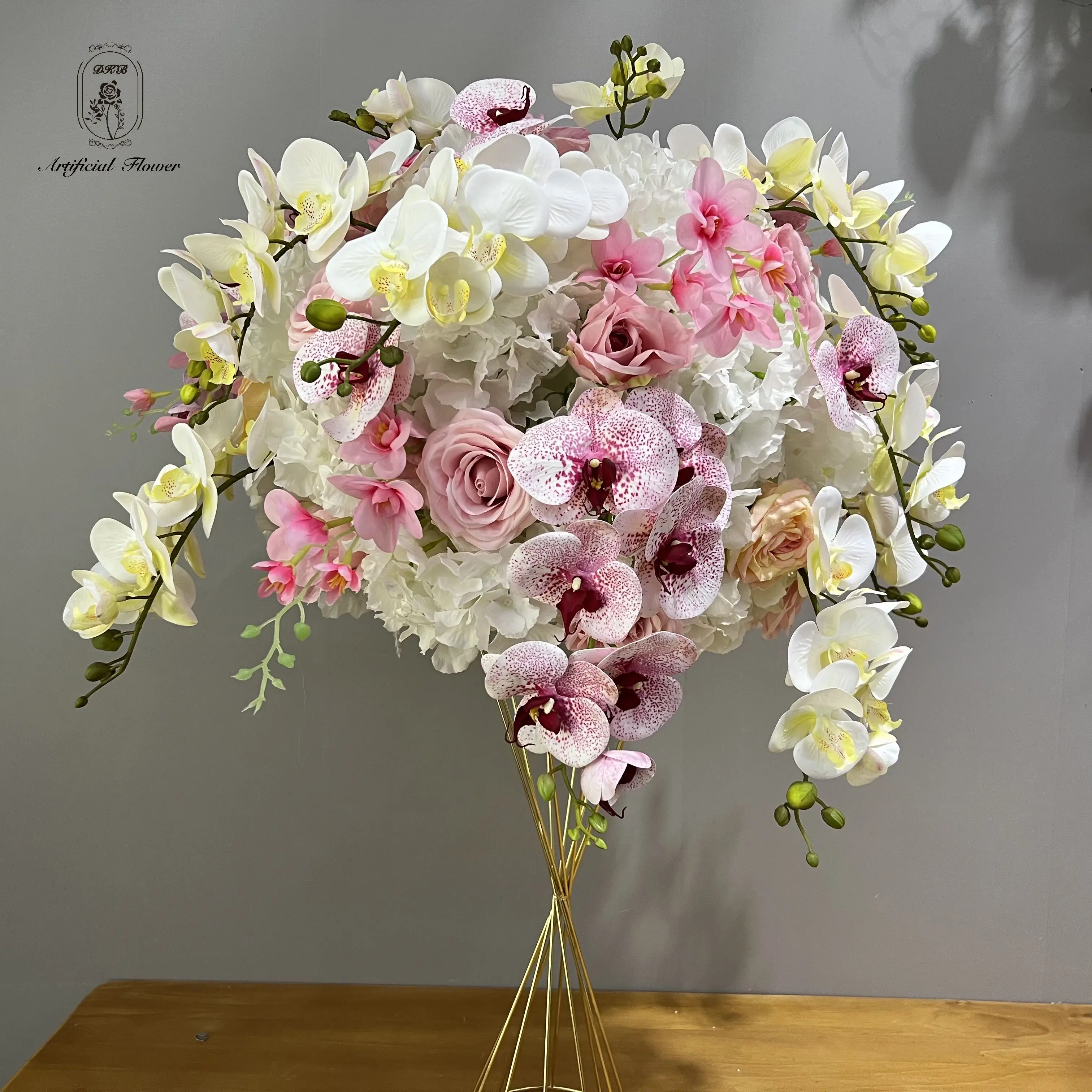 Dkb Wholesale Luxury Customized Artificial Flower Ball Phalaenopsis