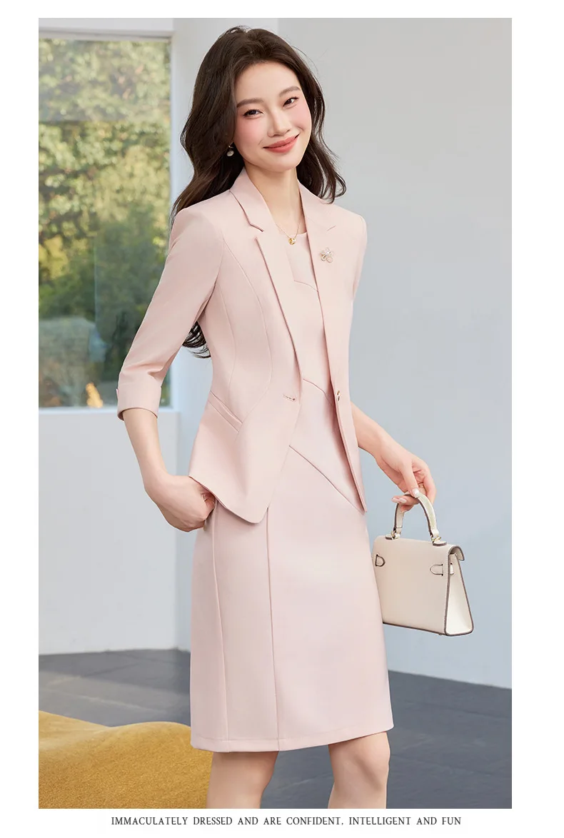 dress and coat designs French Design Elegant Women 2 Pieces Suit White Vest Skirt Jacket Set Office Woman Suit Uniforms Dresses Be elegant and unique lace a-line wedding dress Sizes In Stock:AU S/8 Velvet One Shoulder Mini Jacket suit design