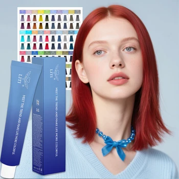 Wholesale  100ML 200ML Ammonia-Free Fast Hair Color Cream  Long-Lasting  Anti-fadeGentle Hair Color Cream for Household