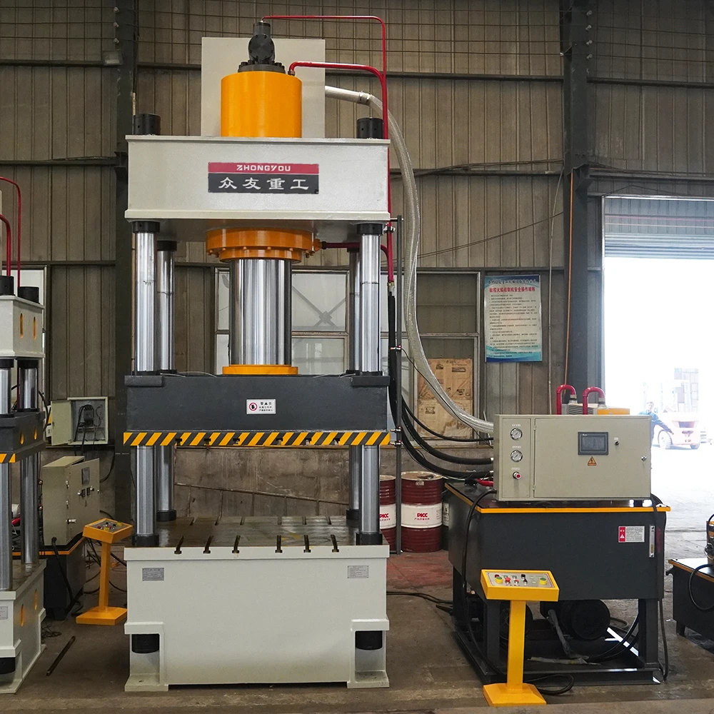 Factory Direct Sale 4 Column 500 Ton Multifunctional Can Be Customised Four Column Hydraulic Press Machine With PLC Price