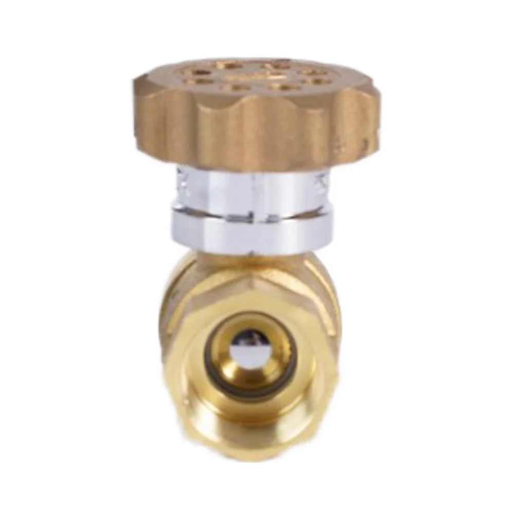 1/2 Inch Brass Manual Lockable Ball Valve with Key Hydraulic for Water OEM Supported for General Applications supplier