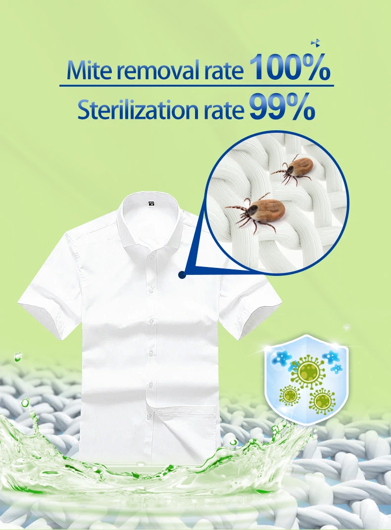 Mite removal rate 100% Sterilization rate 99%