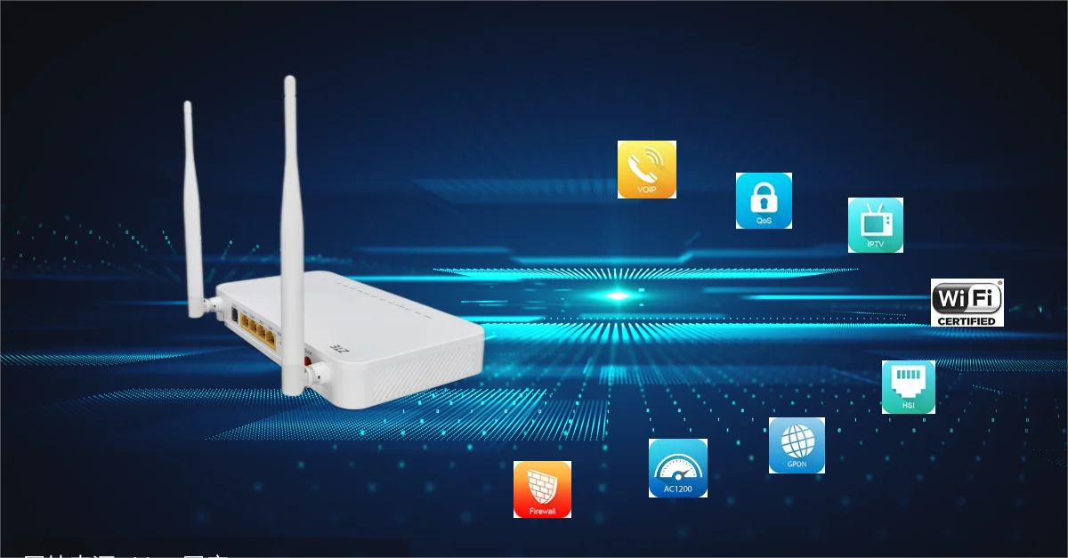 Original New Zxhn F670l V1.1 4ge 1pots 1fxs 2.4g 5g Dual Band Wifi Gpon ...