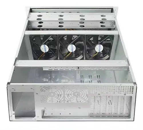 4U Industrial ATX Server Case Dual PSU Temp Screen Fan Rack Mount Stock Available-Dual PSU Temp Screen Fan Industrial Computer