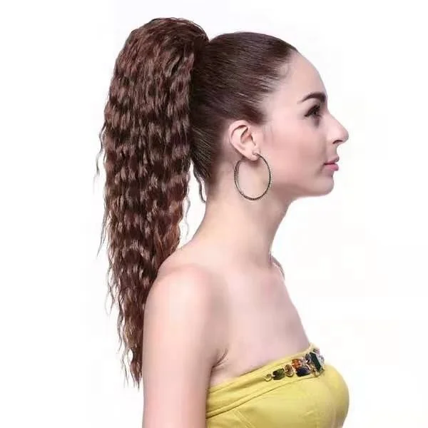 
 Волокнистый материал Натяжная Веревка Стиль длинный вьющийся Европейский конский хвост разнообразие цветов  