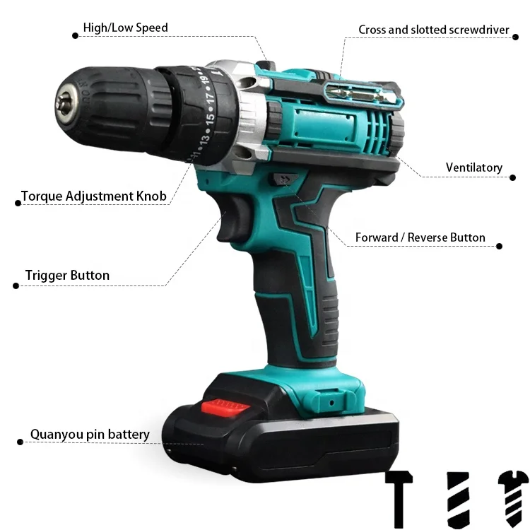 Cordless Drill 20v High Quality 2000mah Buy 20.4v Cordless Dril