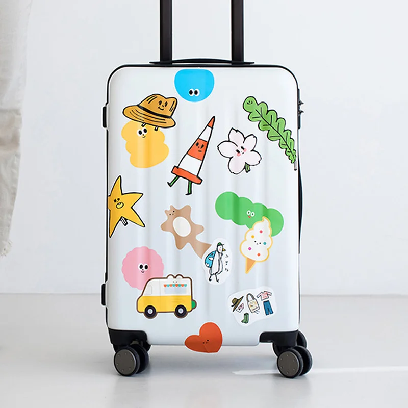 Custom Vinyl Clear Transparent ABC Alphabet Printed Logo Foil Kiss Cut Sheet Sticker for Planner