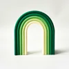 green rainbow arch