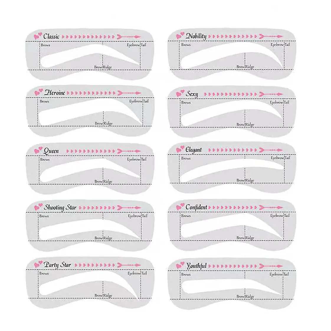 Hot Seller on Amazon Special Beauty Accessories Reusable Silicone 6 in 1 Eyeshadow Stamp Crease Line Kit