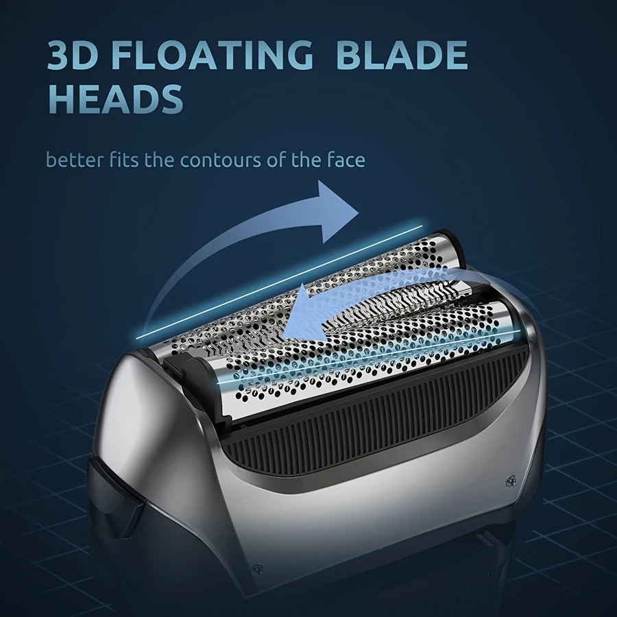 Professional USB Rechargeable Electric Shaver Twin Blades Head Razor with Foil Shaver for Beards Trims for Household RV Use supplier