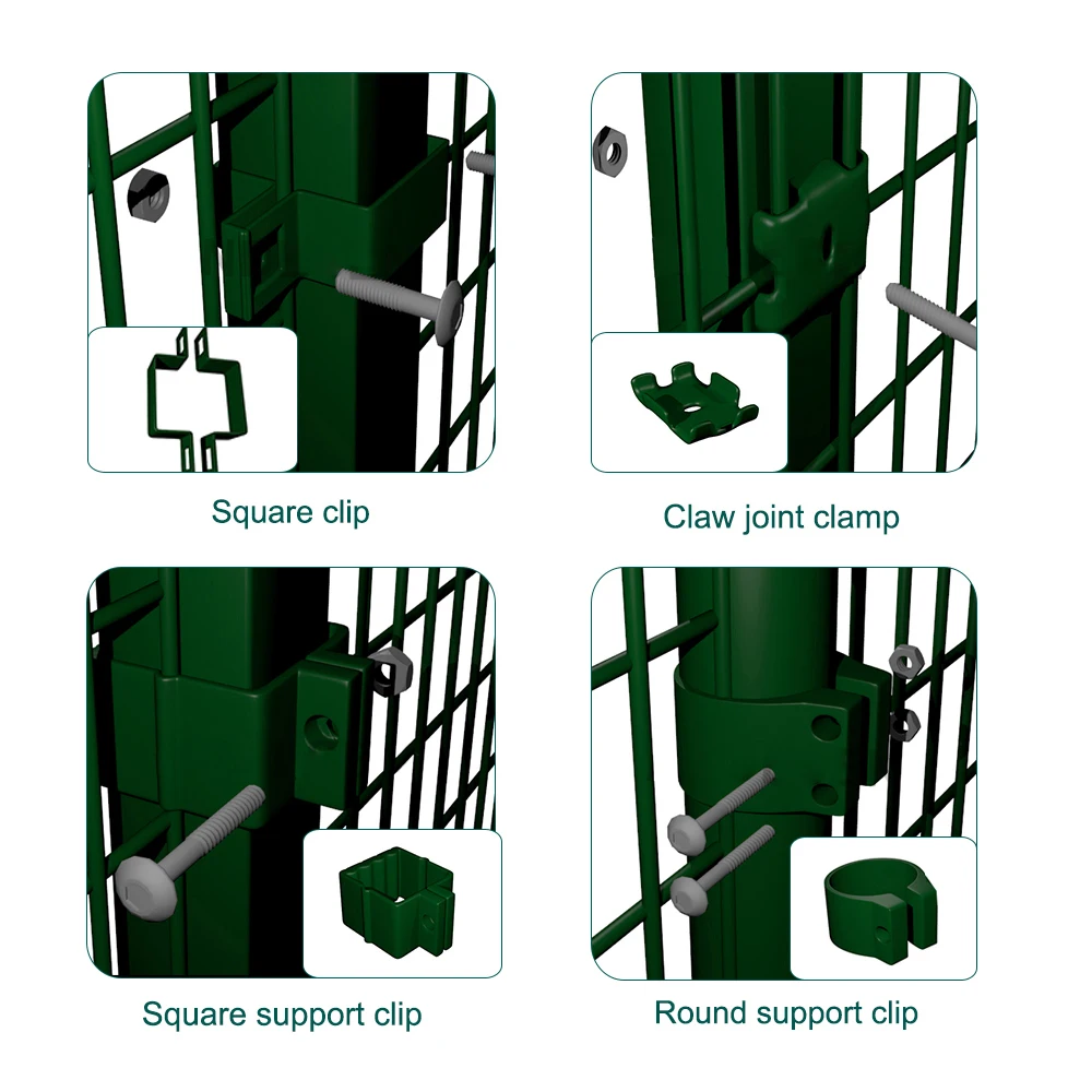 Easily Assembled Waterproof Welded Curvy Wire Mesh Panel Fence Grill Metal Fence for Boundary Wall Decorative