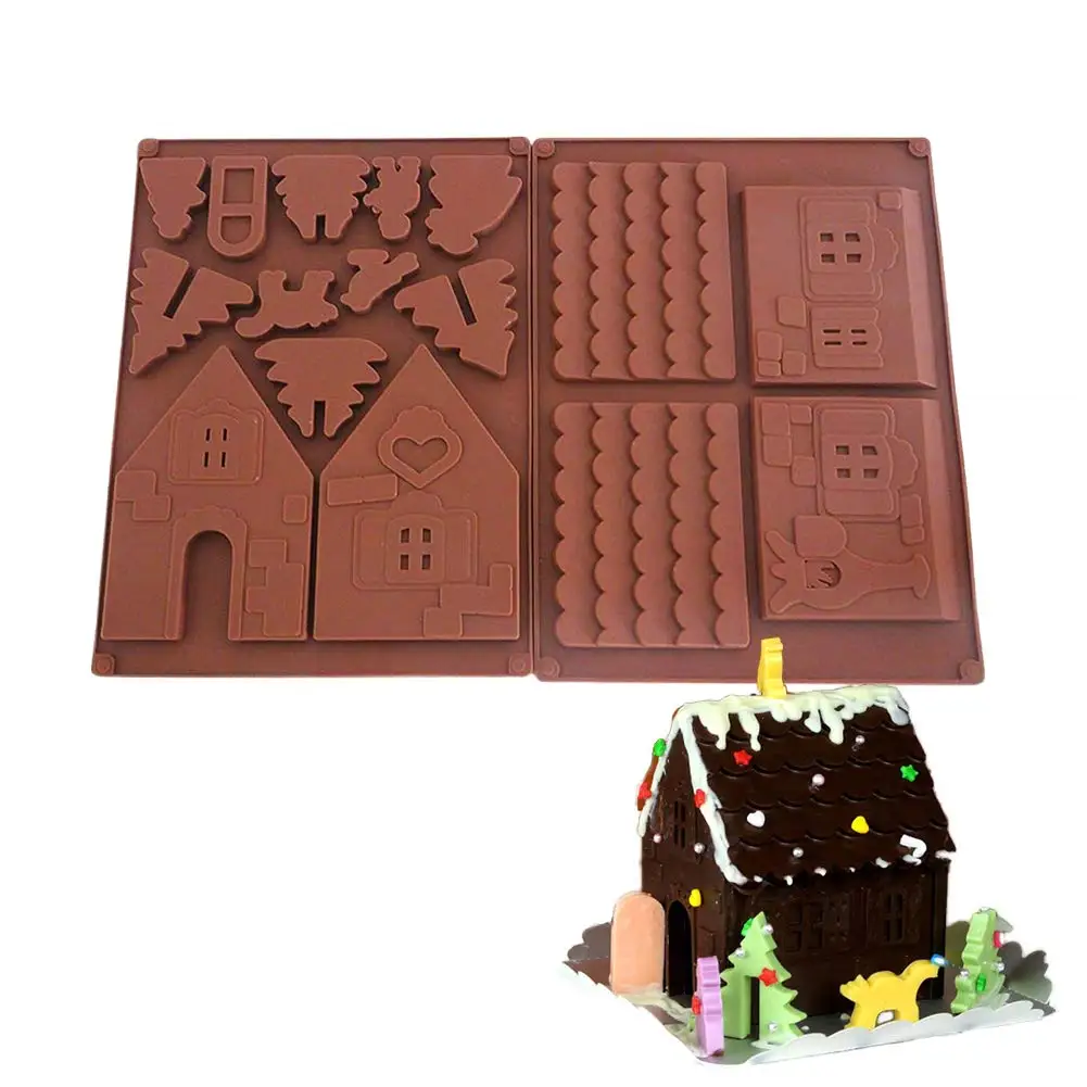 Christmas Gingerbread House Silicone Cake Mold